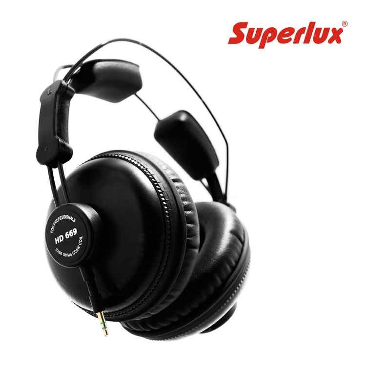 Auricular Superlux Hd669 Profesional Negro